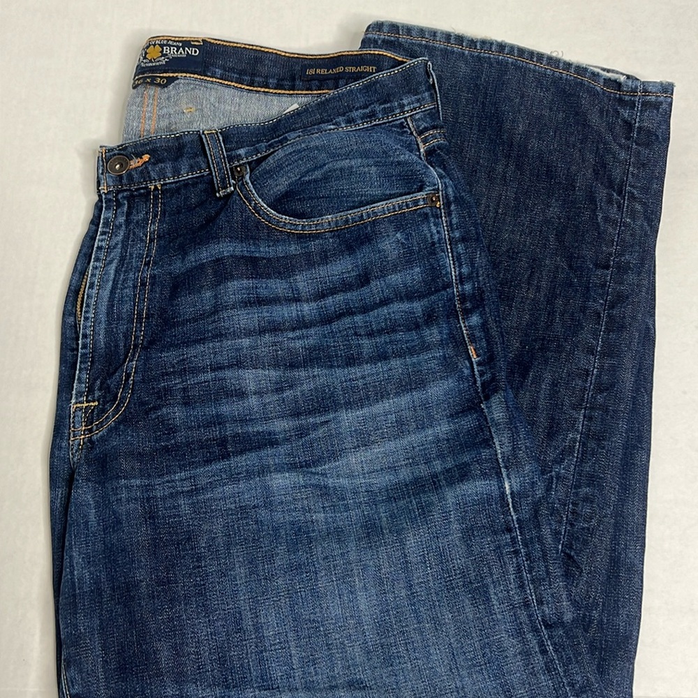 Lucky Brand Jeans 181 Relaxed Straight Premium Italian Denim Men's 36x30